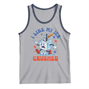 Subtle Abolish ICE Tank Top Vintage I Like My Ice Crushed TS10 Athletic Heather Navy Print Your Wear