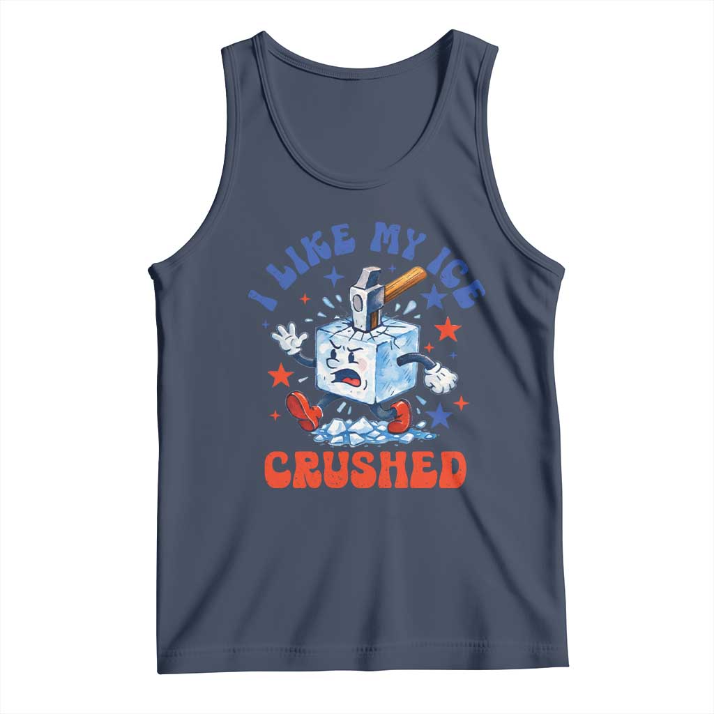 Subtle Abolish ICE Tank Top Vintage I Like My Ice Crushed TS10 Navy Print Your Wear