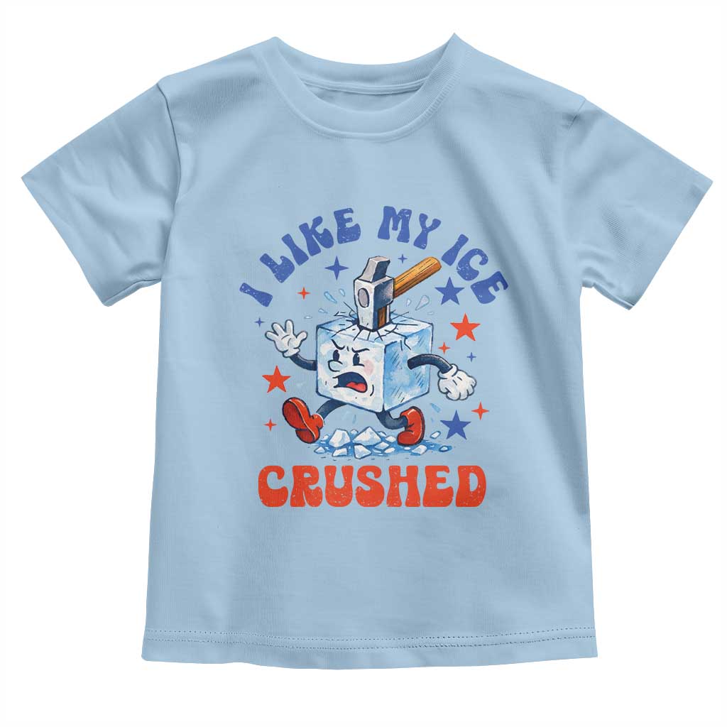 Subtle Abolish ICE Toddler T Shirt Vintage I Like My Ice Crushed TS10 Light Blue Print Your Wear