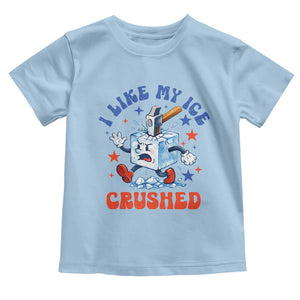 Subtle Abolish ICE Toddler T Shirt Vintage I Like My Ice Crushed TS10 Light Blue Print Your Wear
