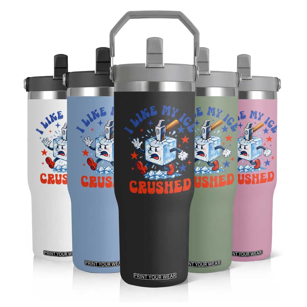 Subtle Abolish ICE Flip Straw Tumbler Vintage I Like My Ice Crushed TS10 Print Your Wear