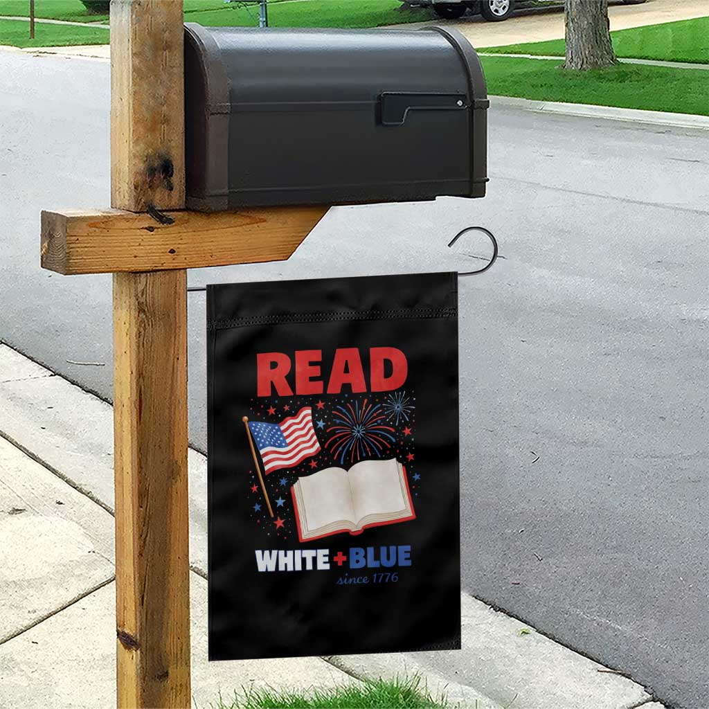 Patriotic Bookish 4th Of July Read White Blue Since 1776 Garden Flag TS10 Print Your Wear