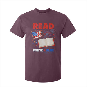 Patriotic Bookish 4th Of July Read White Blue Since 1776 T Shirt For Kid TS10 Maroon Print Your Wear