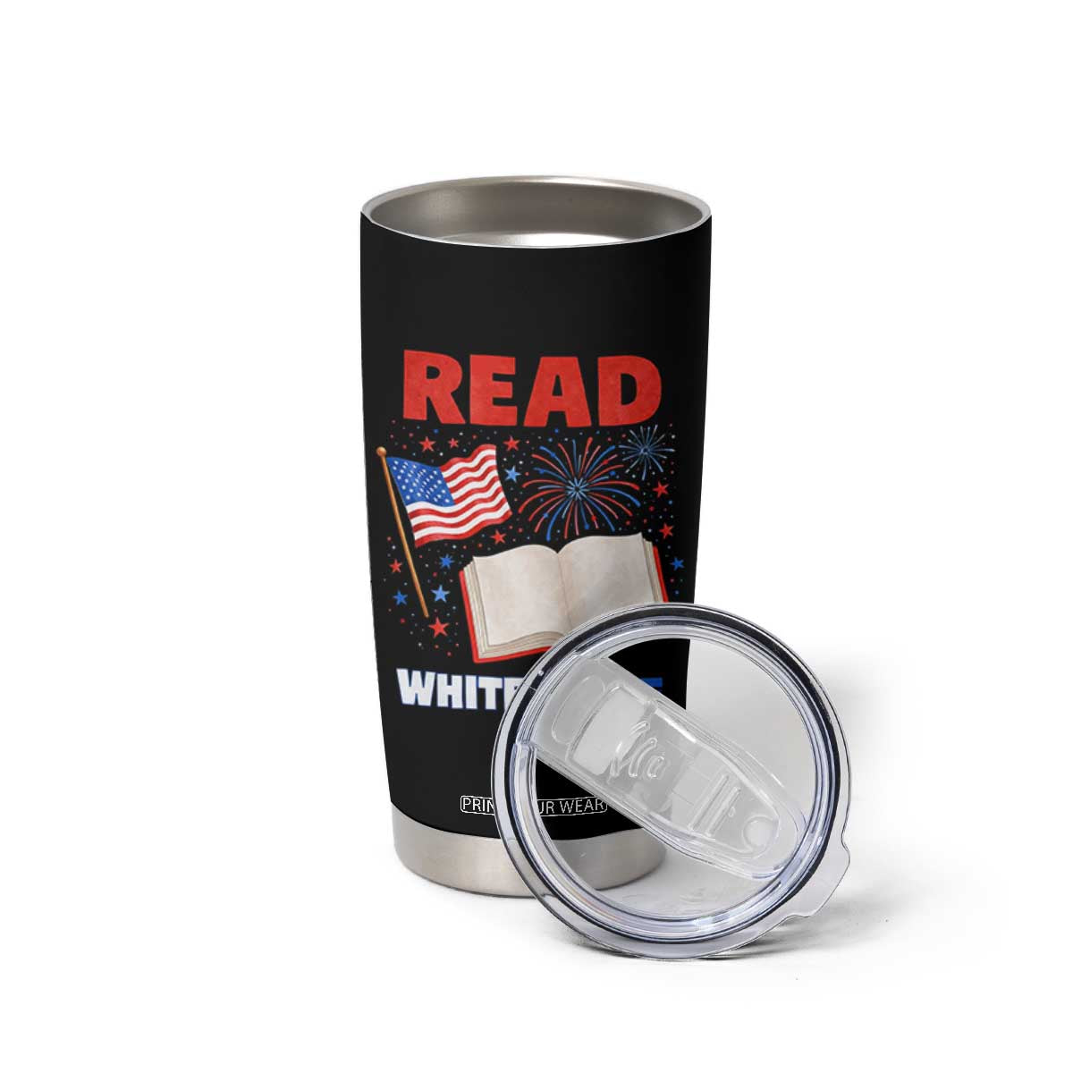 Patriotic Bookish 4th Of July Read White Blue Since 1776 Tumbler Cup TS10 Print Your Wear