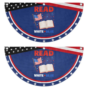 Bookish 4th Of July Read White Blue Since 1776 Patriotic Fan Flag