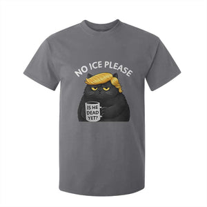 No ICE Protest T Shirt For Kid Is He Dead Yet Black Cat Meme TS10 Charcoal Print Your Wear