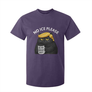 No ICE Protest T Shirt For Kid Is He Dead Yet Black Cat Meme TS10 Purple Print Your Wear