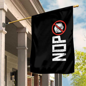 No ICE Protest Garden Flag Nope Sign Vertical TS10 Print Your Wear