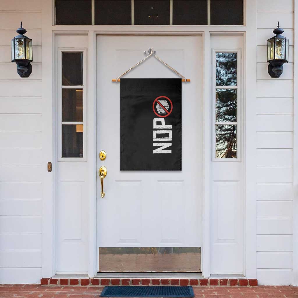 No ICE Protest Garden Flag Nope Sign Vertical TS10 Print Your Wear