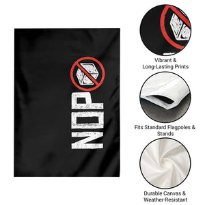 No ICE Protest Garden Flag Nope Sign Vertical TS10 Print Your Wear