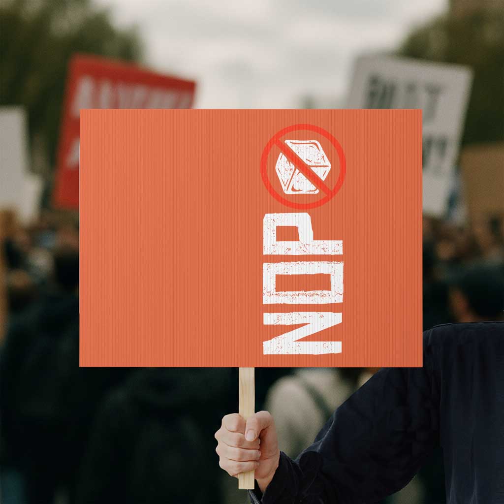 No ICE Protest Protest Sign Nope Sign Vertical TS10 Horizontal 18