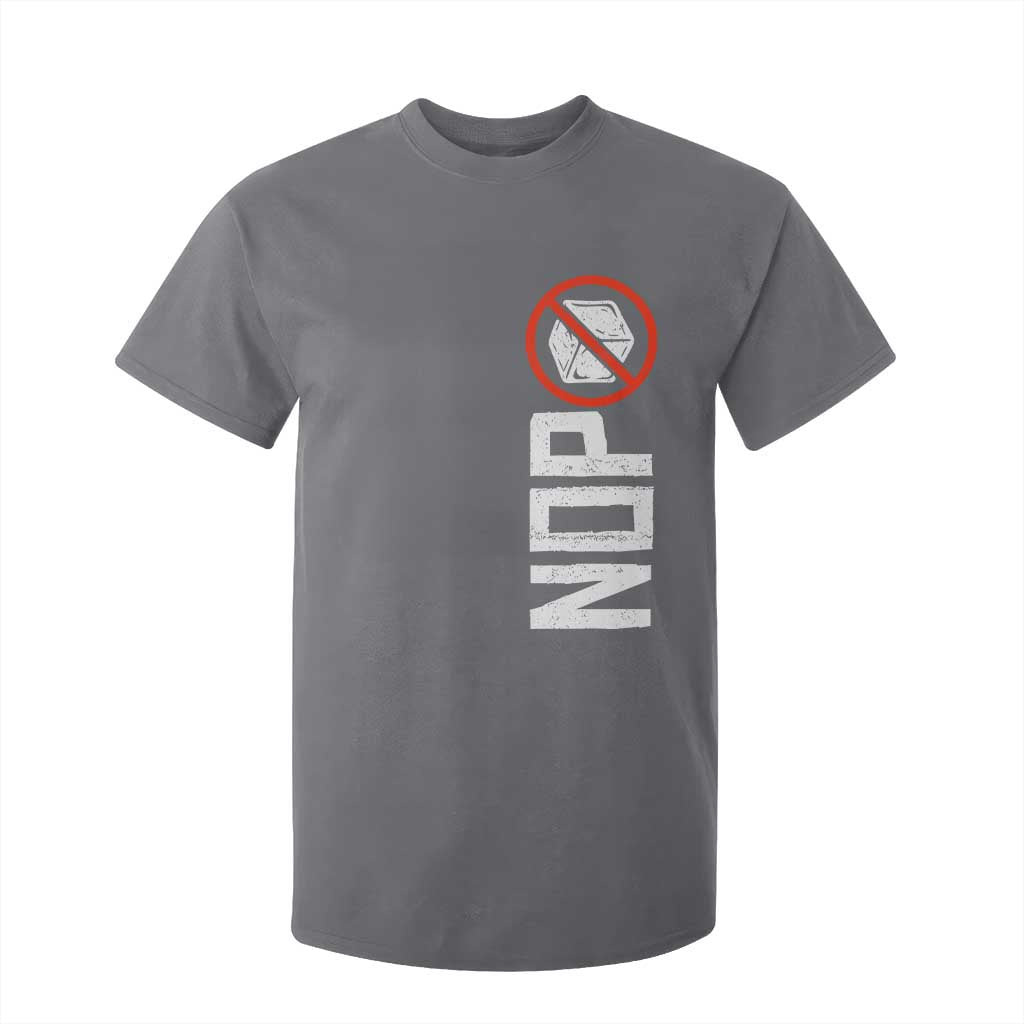 No ICE Protest T Shirt For Kid Nope Sign Vertical TS10 Charcoal Print Your Wear