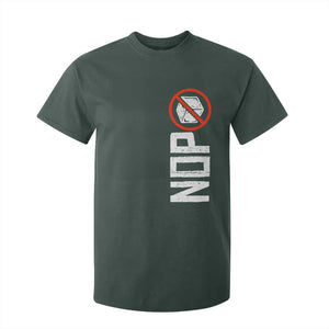 No ICE Protest T Shirt For Kid Nope Sign Vertical TS10 Dark Forest Green Print Your Wear
