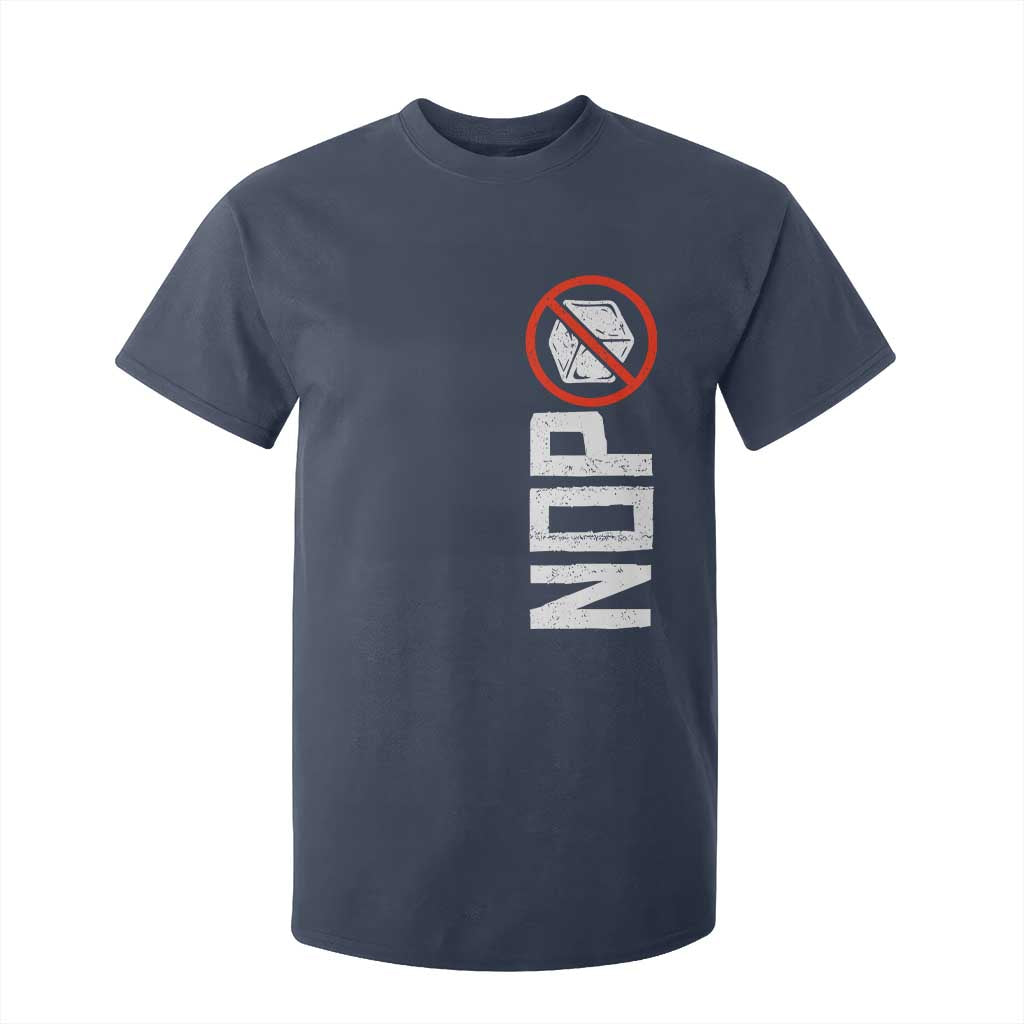 No ICE Protest T Shirt For Kid Nope Sign Vertical TS10 Navy Print Your Wear