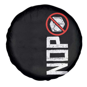 No ICE Protest Spare Tire Cover Nope Sign Vertical TS10 Print Your Wear