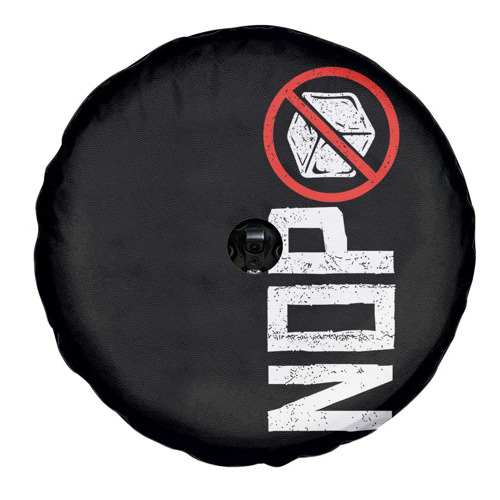 No ICE Protest Spare Tire Cover Nope Sign Vertical TS10 Print Your Wear