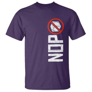 No ICE Protest T Shirt Nope Sign Vertical TS10 Purple Print Your Wear