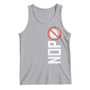 No ICE Protest Tank Top Nope Sign Vertical TS10 Athletic Heather Print Your Wear