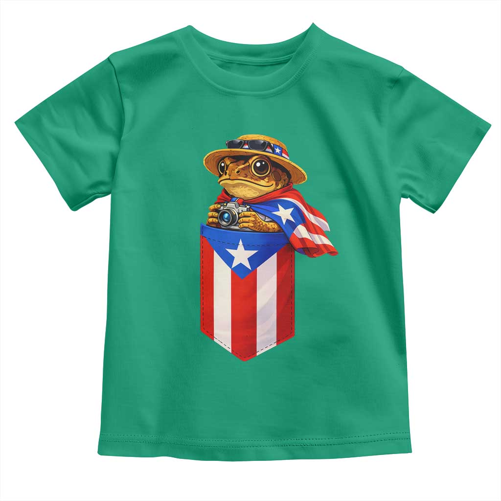 Funny Coqui Frog Puerto Rico Flag Toddler T Shirt Puerto Rican Taino Buricua Borinquen TS10 Irish Green Print Your Wear