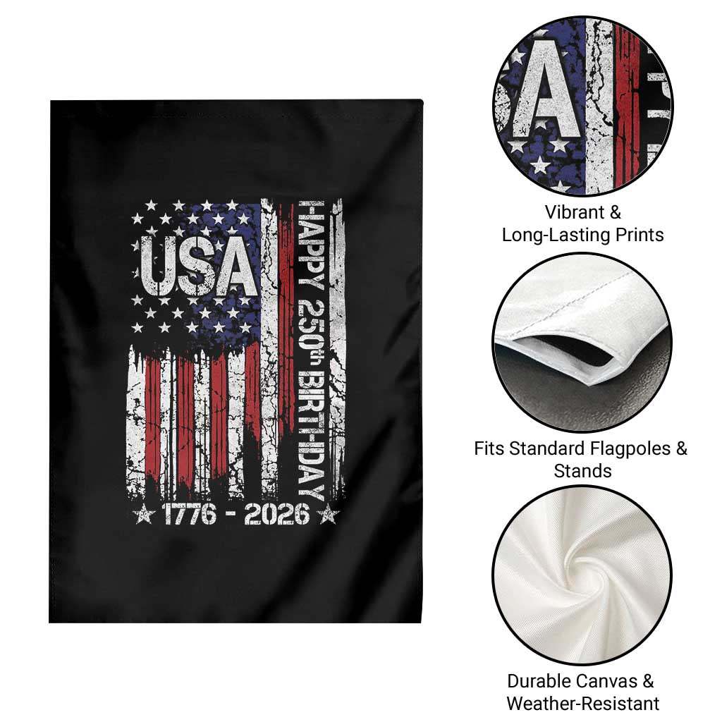 250 Years America Anniversary Flag Garden Flag 4th of July Patriotic Independence Day TS10 Print Your Wear