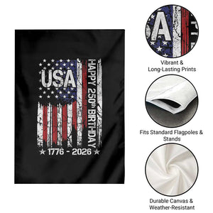 250 Years America Anniversary Flag Garden Flag 4th of July Patriotic Independence Day TS10 Print Your Wear