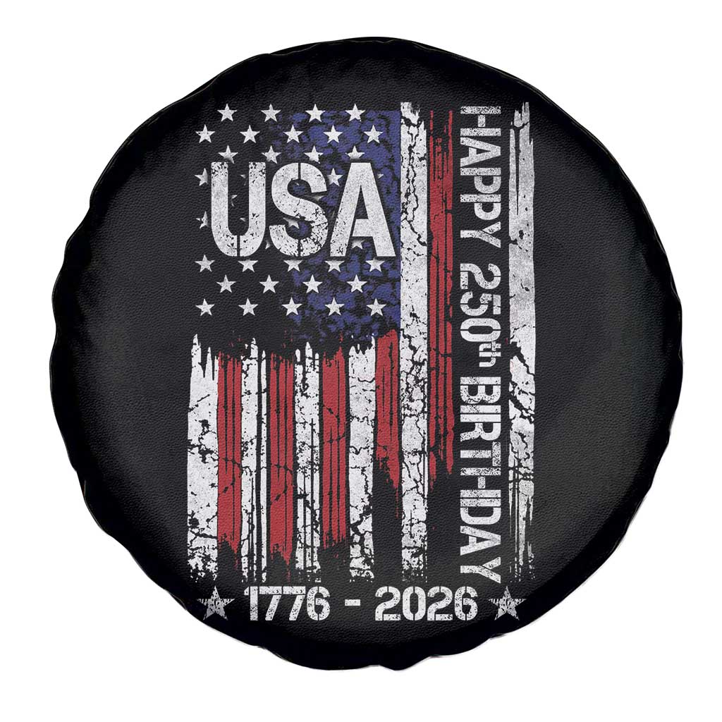 250 Years America Anniversary Flag Spare Tire Cover 4th of July Patriotic Independence Day TS10 Print Your Wear