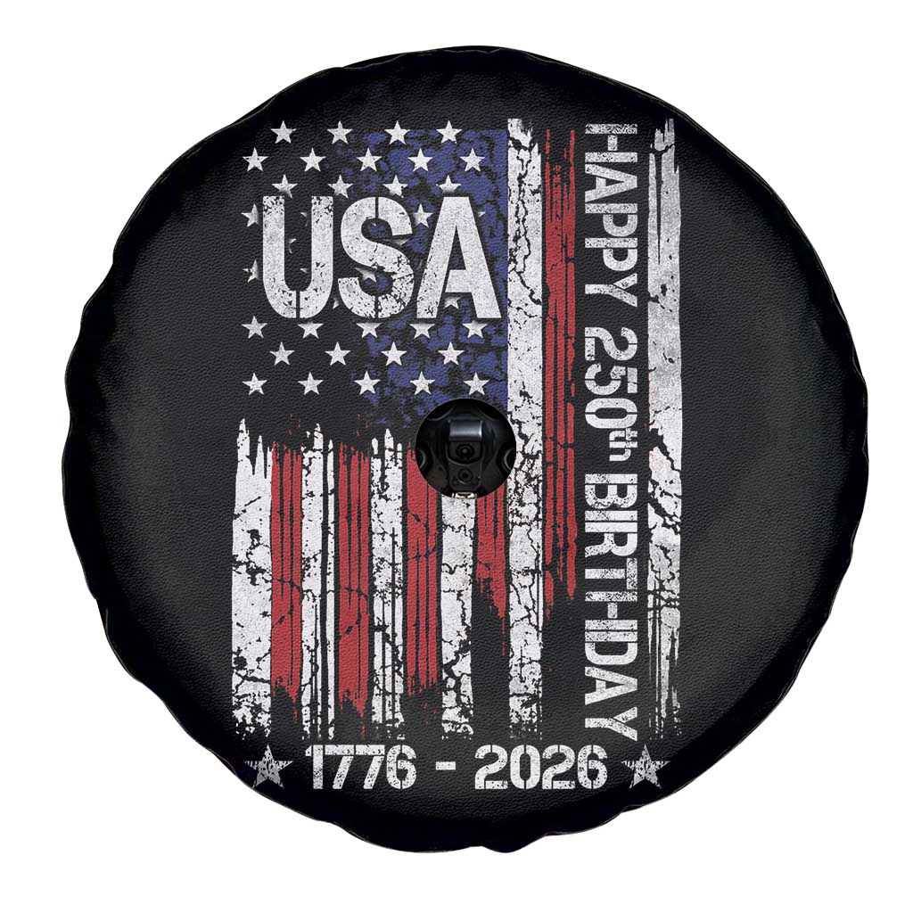 250 Years America Anniversary Flag Spare Tire Cover 4th of July Patriotic Independence Day TS10 Print Your Wear