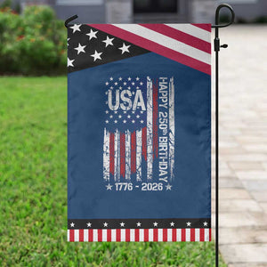 250 Years America Anniversary Flag Garden Flag 4th of July Patriotic Independence Day TS10 Classic Blue Black Print Your Wear