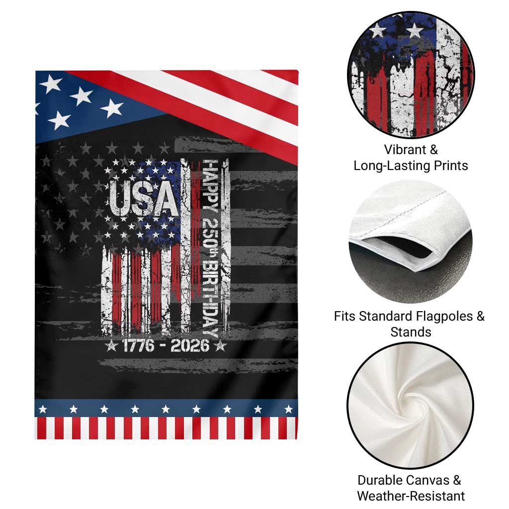 250 Years America Anniversary Flag Garden Flag 4th of July Patriotic Independence Day TS10 Print Your Wear
