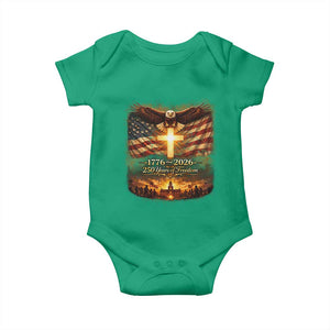 250th Anniversary USA Baby Onesie 1776 2026 4th of July Patriotic Us 250 Flag TS10 Irish Green Print Your Wear