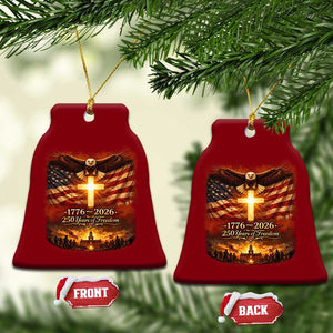 250th Anniversary USA Ceramic Ornament 1776 2026 4th of July Patriotic Us 250 Flag TS10 Print Your Wear