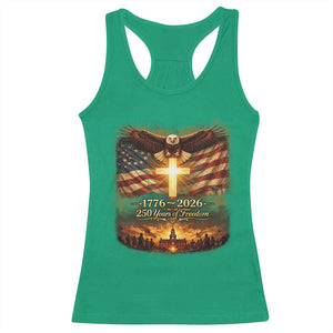 250th Anniversary USA Racerback Tank Top 1776 2026 4th of July Patriotic Us 250 Flag TS10 Irish Green Print Your Wear