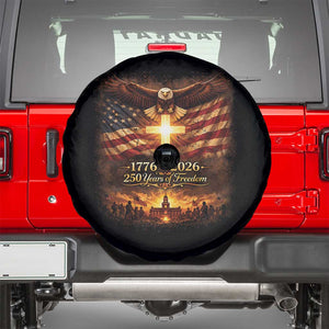 250th Anniversary USA Spare Tire Cover 1776 2026 4th of July Patriotic Us 250 Flag TS10 Black Print Your Wear