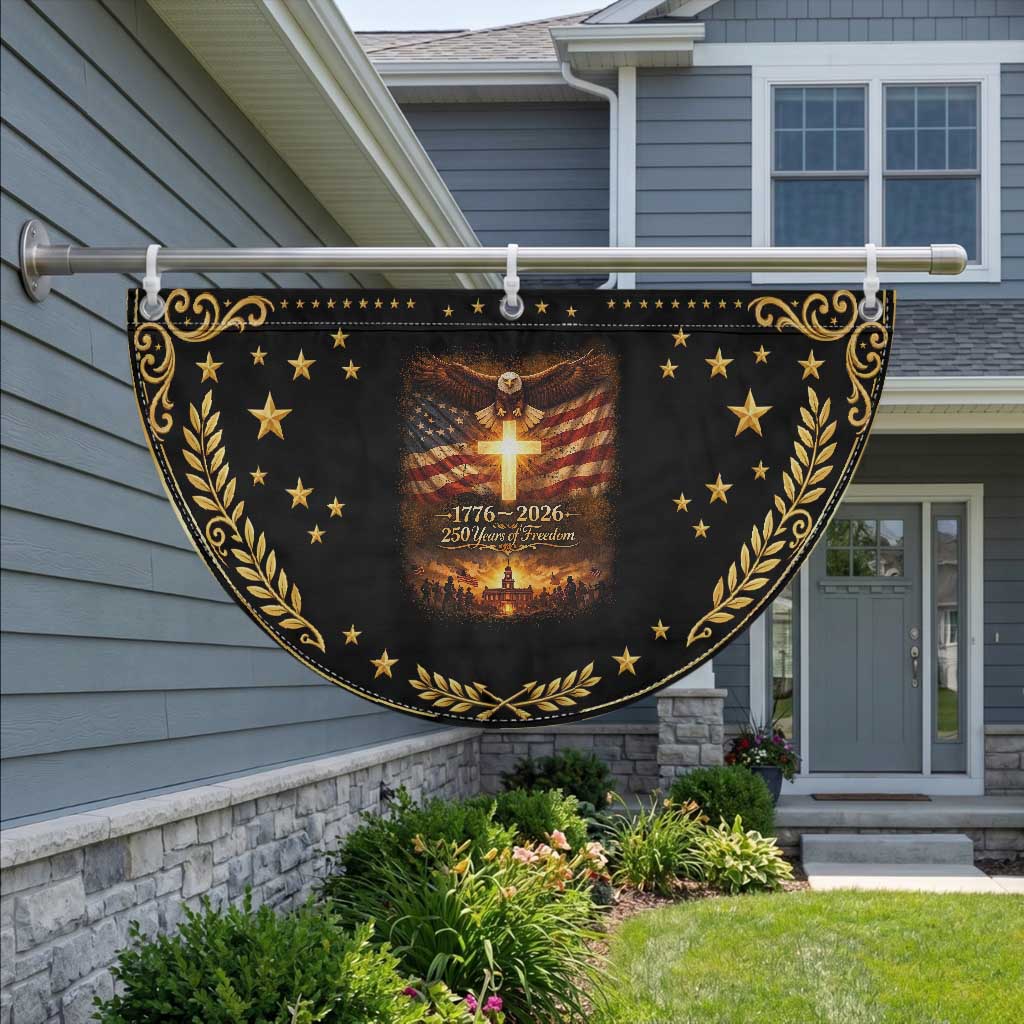 250th Anniversary USA Patriotic Fan Flag 1776 2026 4th of July Us 250 Flag