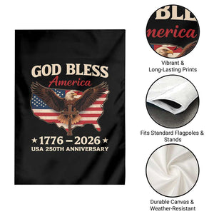 God Bless America 250th Anniversary Garden Flag 250 Years USA 4th Of July TS10 Print Your Wear