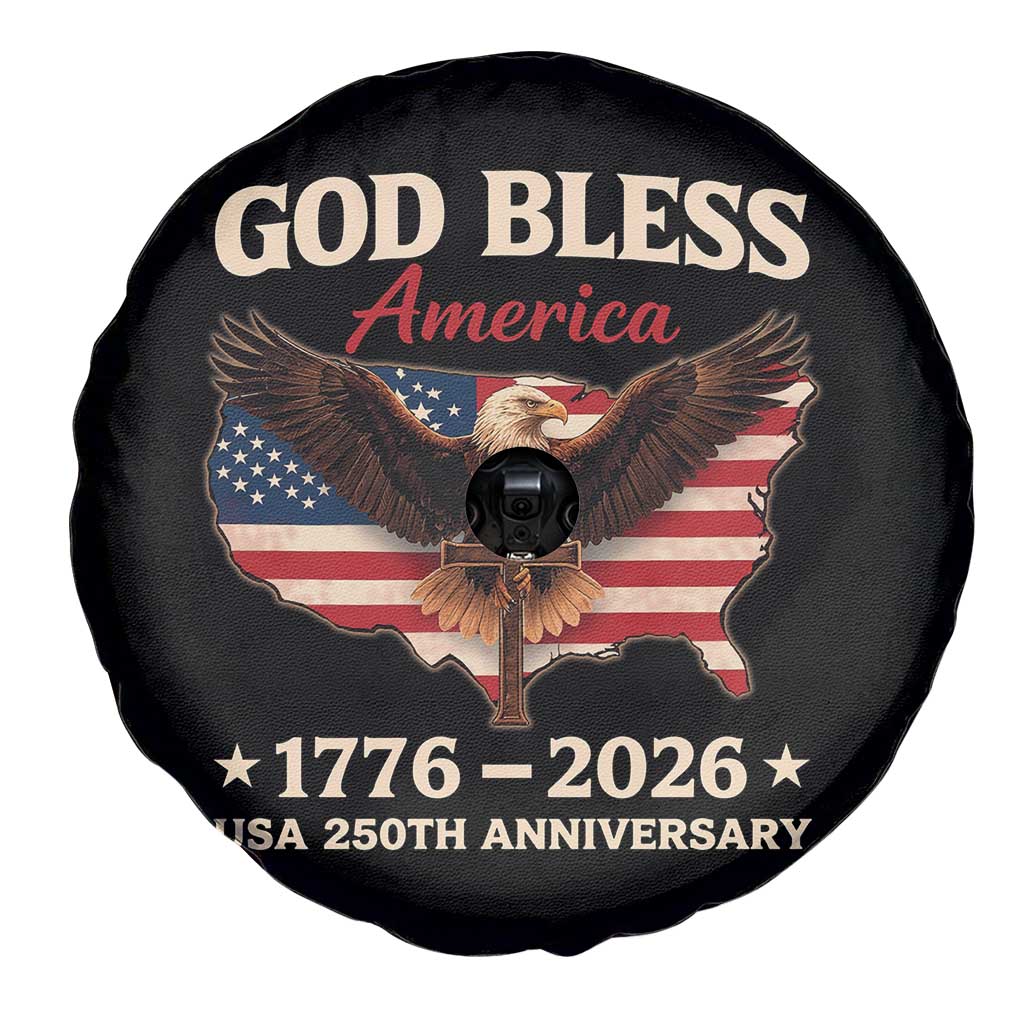 God Bless America 250th Anniversary Spare Tire Cover 250 Years USA 4th Of July TS10 Print Your Wear