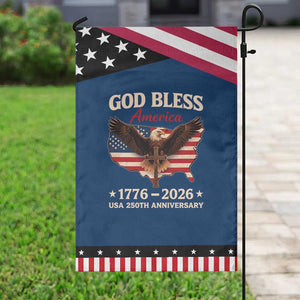 God Bless America 250th Anniversary Garden Flag 250 Years USA 4th Of July TS10 Classic Blue Black Print Your Wear