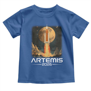 Launch To The Moon Mission Toddler T Shirt TS10 Royal Blue Print Your Wear