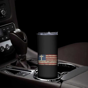 In God We Trust Christian US Flag Skinny Tumbler TS10 Print Your Wear