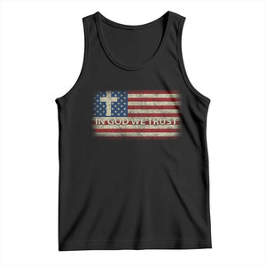 In God We Trust Christian US Flag Tank Top TS10 Black Print Your Wear