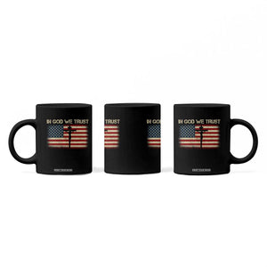 Christian USA Flag Coffee Mug American Christ Faith Cross Patriotic In God We Trust TS10 Print Your Wear