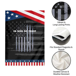 USA Flag Religious Quote Garden Flag In God We Trust American Patriotic Faith 4th of July Cross TS10 Print Your Wear