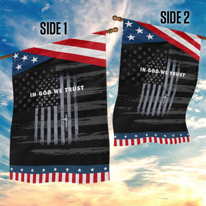 USA Flag Religious Quote Garden Flag In God We Trust American Patriotic Faith 4th of July Cross TS10 Print Your Wear