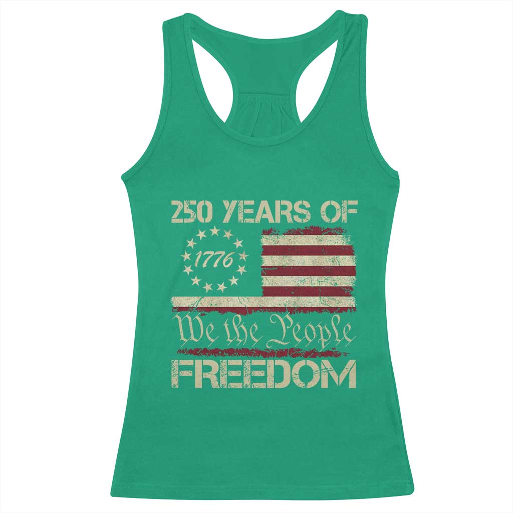 250 Years United States Racerback Tank Top We The People 1776 2026 Flag Memorial Day Patriotic 250th Birthday TS10 Irish Green Print Your Wear