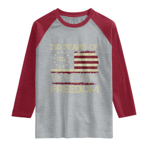 250 Years United States Raglan Shirt We The People 1776 2026 Flag Memorial Day Patriotic 250th Birthday TS10 Heather Gray Heather Red Print Your Wear