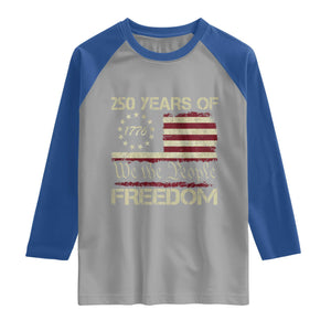 250 Years United States Raglan Shirt We The People 1776 2026 Flag Memorial Day Patriotic 250th Birthday TS10 Sport Gray Royal Print Your Wear