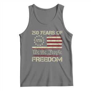 250 Years United States Tank Top We The People 1776 2026 Flag Memorial Day Patriotic 250th Birthday TS10 Black Heather Print Your Wear