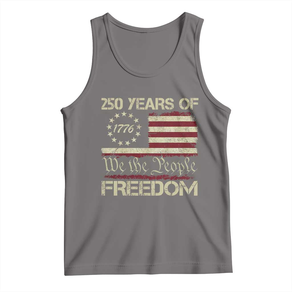 250 Years United States Tank Top We The People 1776 2026 Flag Memorial Day Patriotic 250th Birthday TS10 Deep Heather Print Your Wear