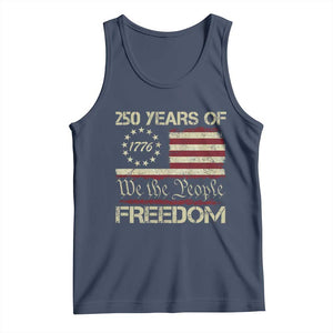 250 Years United States Tank Top We The People 1776 2026 Flag Memorial Day Patriotic 250th Birthday TS10 Navy Print Your Wear