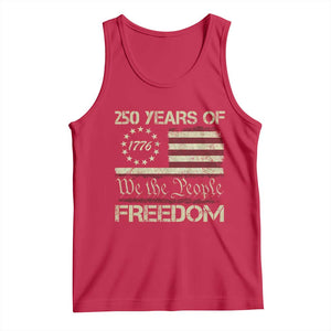 250 Years United States Tank Top We The People 1776 2026 Flag Memorial Day Patriotic 250th Birthday TS10 Red Print Your Wear
